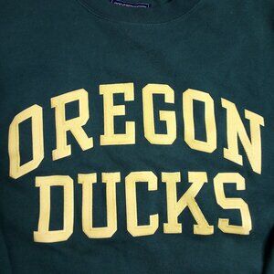 Vintage Jansport Oregon Ducks Spell Out Embroidered Crewneck Sweatshirt
